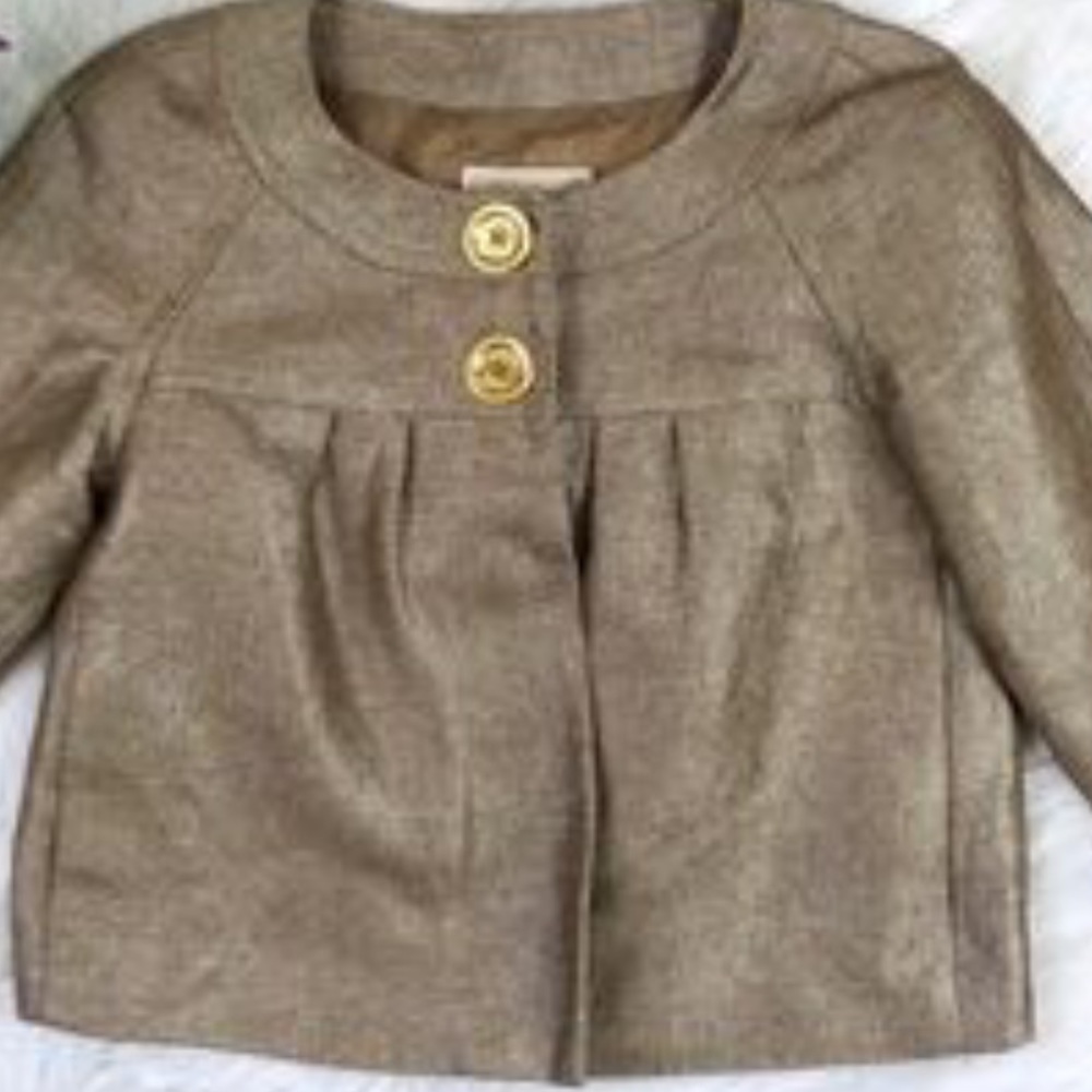 Michael Kors Classy Gold Cropped Blazer❤️